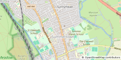 Map of Oxford, Oxfordshire