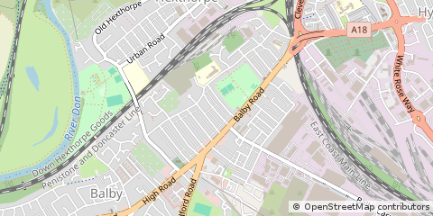 Map of Doncaster