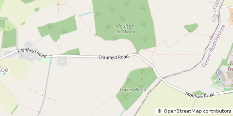 Map of Milton Keynes, Buckinghamshire