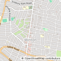 Map of Bournemouth, Dorset