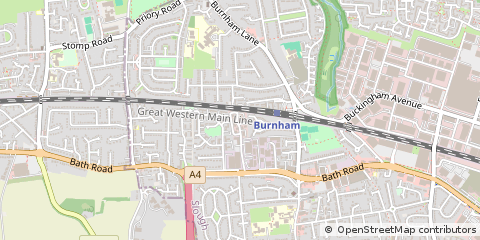 Map of Slough, Berkshire