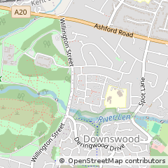 Map of Maidstone, Kent