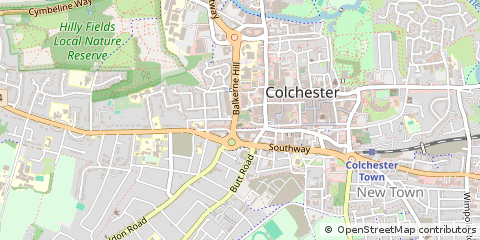 Map of Colchester, Essex