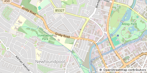 Map of Leicester