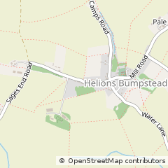 Map of Helions Bumpstead, Essex