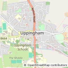 Map of Oakham, Rutland