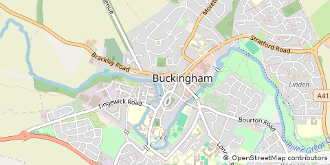 Map of Buckingham, Buckinghamshire