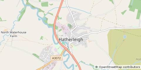 Map of Okehampton