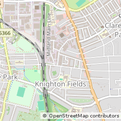 Map of Leicester, Leicestershire