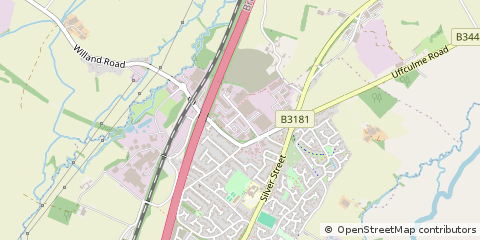 Map of Cullompton, Devon