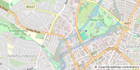 Map of Leicester