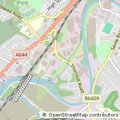 Map of Dewsbury, West Yorkshire