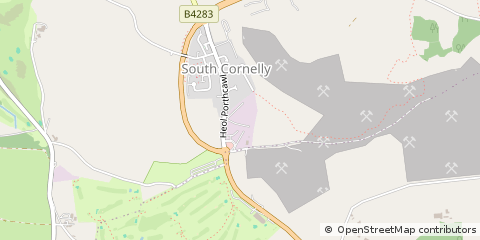 Map of Bridgend