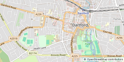 Map of Dartford