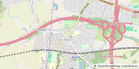 Map of Wigan, Lancashire