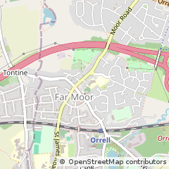 Map of Wigan, Lancashire