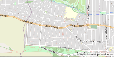 Map of Leigh on SEA, Essex
