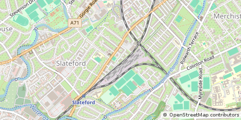 Map of Edinburgh, Midlothian