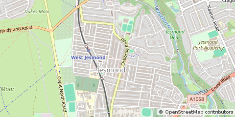 Map of Newcastle Upon Tyne
