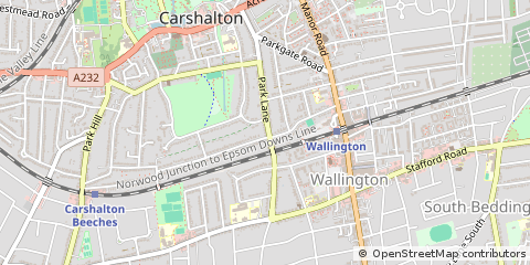 Map of Carshalton