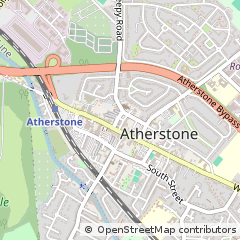 Map of Atherstone, Warwickshire