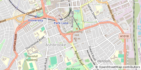 Map of Sunderland