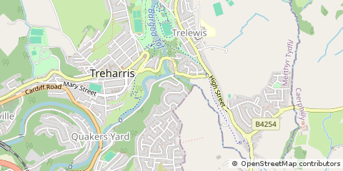 Map of Treharris