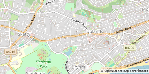 Map of Swansea