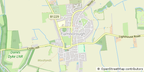 Map of Bridlington, East Yorkshire