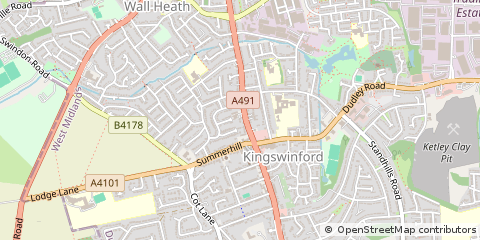 Map of Kingswinford, West Midlands