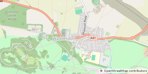Map of Waddesdon, Buckinghamshire