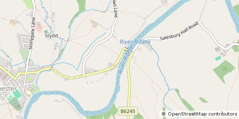 Map of Preston, Lancashire