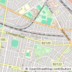 Map of Hove, East Sussex