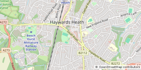 Map of Haywards Heath