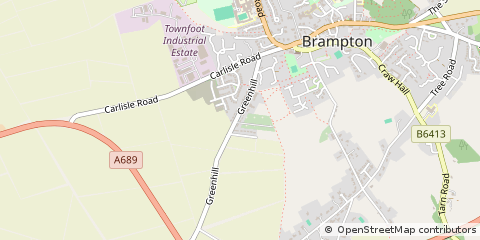 Map of Brampton, Cumbria