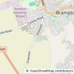 Map of Brampton, Cumbria