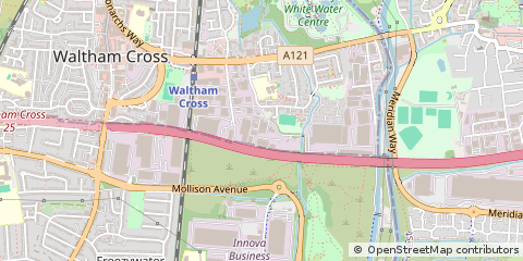 Map of Waltham Cross, Hertfordshire