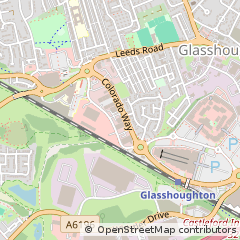 Map of Castleford, West Yorkshire
