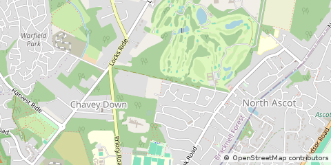 Map of Ascot, Berkshire