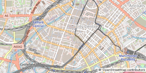 Map of Manchester