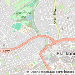 Map of Blackburn, Lancashire