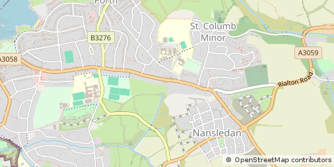 Map of Newquay, Cornwall