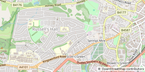 Map of Dudley