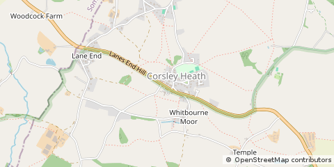Map of Warminster, Wiltshire