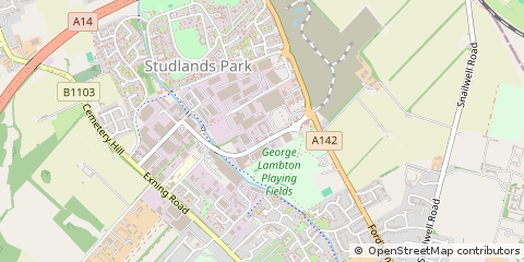 Map of Newmarket, Suffolk
