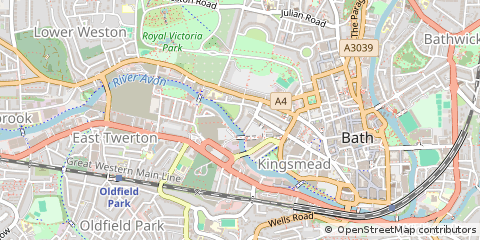 Map of Bath, Avon