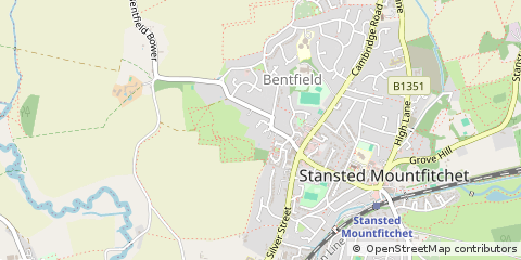 Map of Stansted, Essex