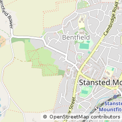 Map of Stansted, Essex