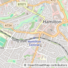 Map of Hamilton, South Lanarkshire