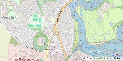 Map of Fareham
